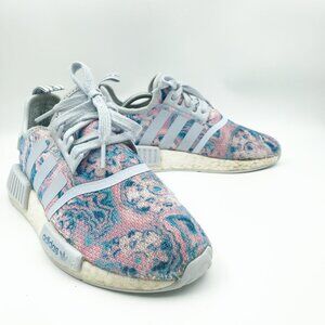 ADIDAS Boost Nmd R1 Easter Tie Dye Blue Pink Athletic Shoes Sneakers Womens 6